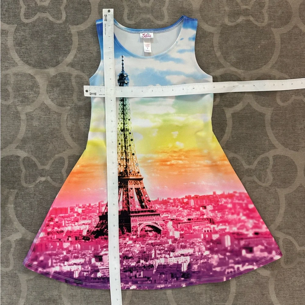Eiffel Tower sparkly rainbow Dress